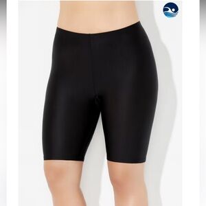 Swimsuits for All Chlorine Resistant Long Bike Short Swim Bottom  NEW